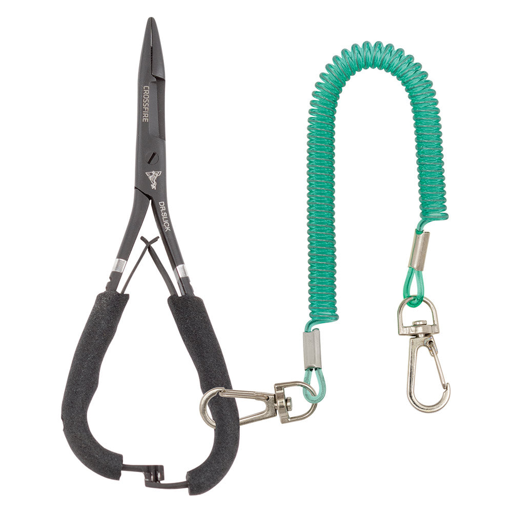 Dr. Slick Cross Fire Mitten Scissor Clamp Lösezange mit Schneide, orange