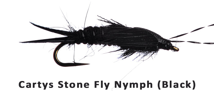 Cartys Stone Fly Nymph (Black) #12 - Flytackle NZ