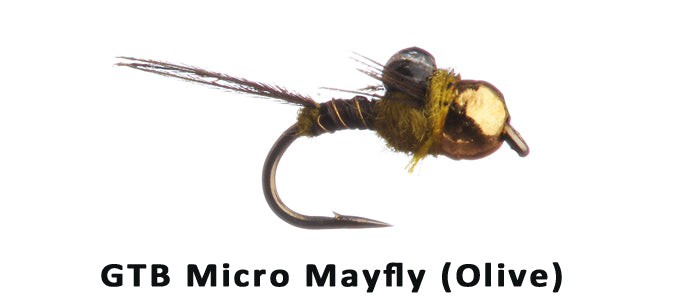 GTB Micro Mayfly (Olive) #16 - Flytackle NZ