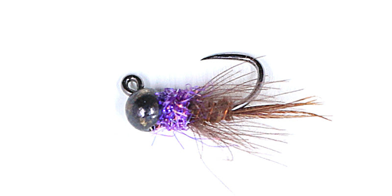 Black TB Frenchie Purple Dub with CDC Collar #16 - Flytackle NZ
