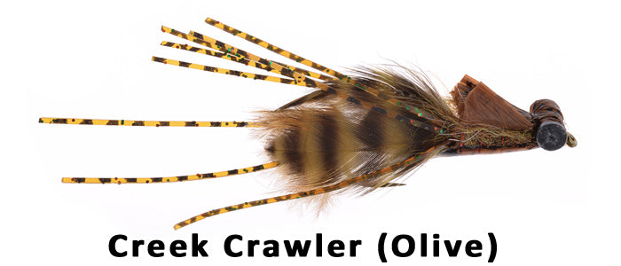 Creek Crawler Hada's (Olive) #4 - Flytackle NZ