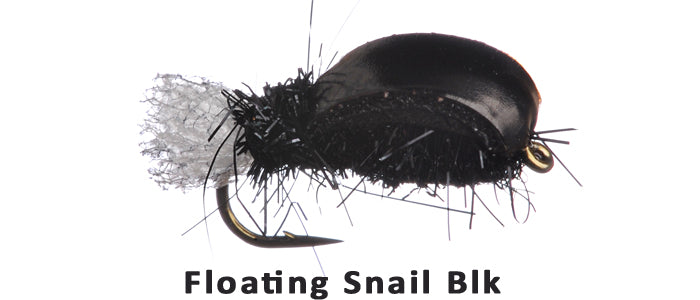 Floating Snail (Black) #14 - Flytackle NZ