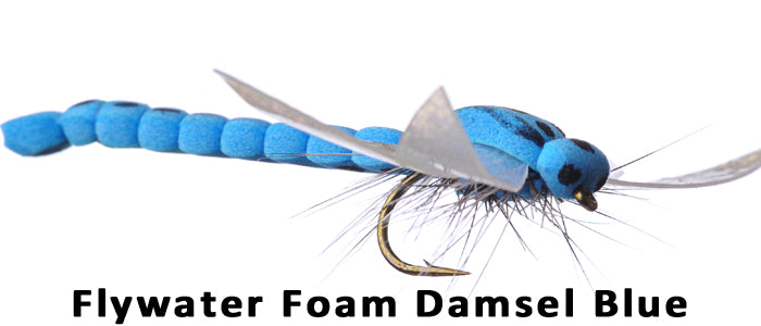 Flywater Foam Damsel (blue) #12 - Flytackle NZ