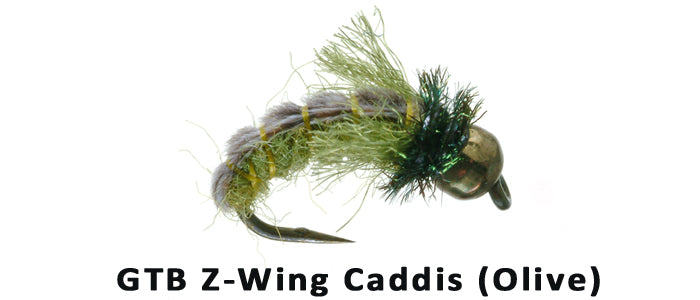 GTB Z-Wing Caddis (Olive) #14 - Flytackle NZ