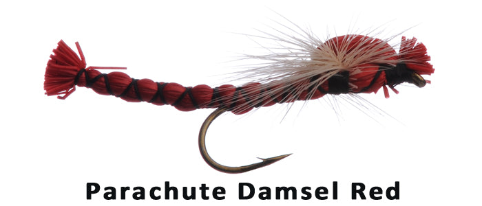 Parachute Damsel (red) #12 - Flytackle NZ