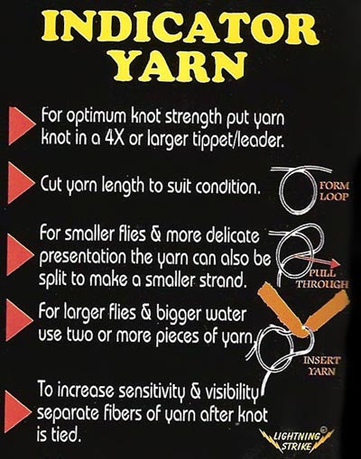Indicator Yarn Pre-treated – Flytackle NZ